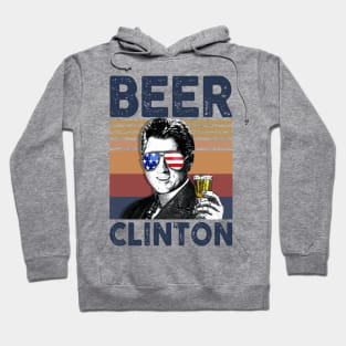 Beer Clinton US Drinking 4th Of July Vintage Shirt Independence Day American T-Shirt Hoodie